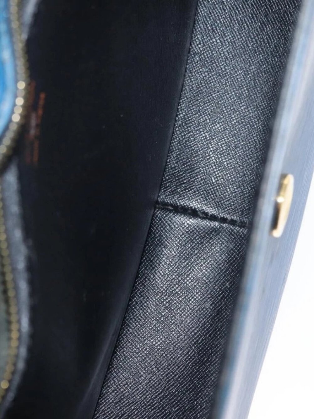 LOUIS VUITTON Epi Saint Cloud GM Shoulder Bag Toledo Blue M52195 LV Auth 163371 - Picture 11 of 16